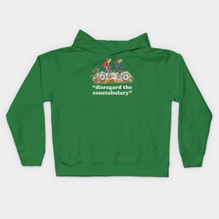 Frolicsome Frogs: Cottagecore Adventure Kids Hoodie